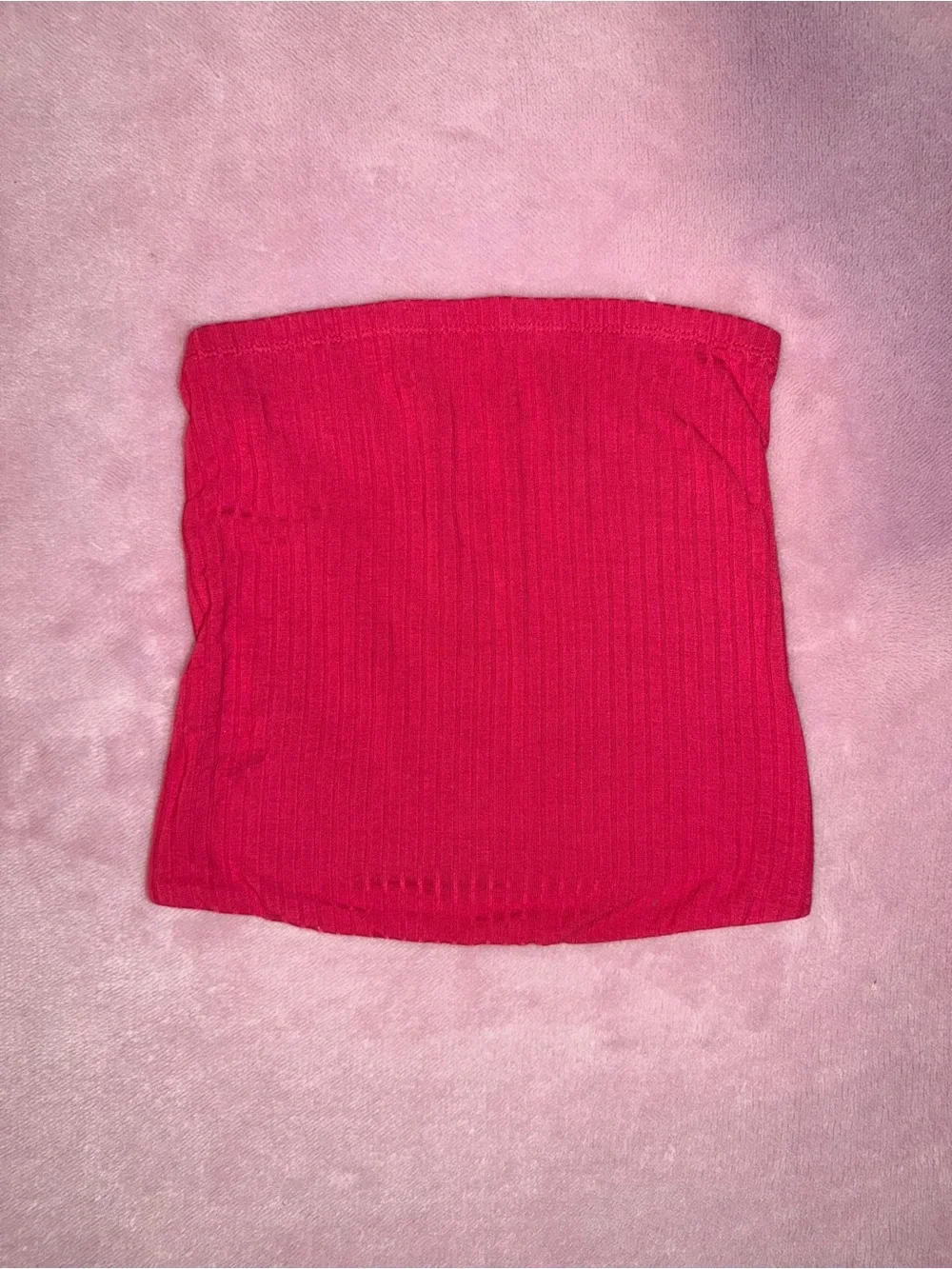 American Eagle Women's Ribbed Pink Tube Top